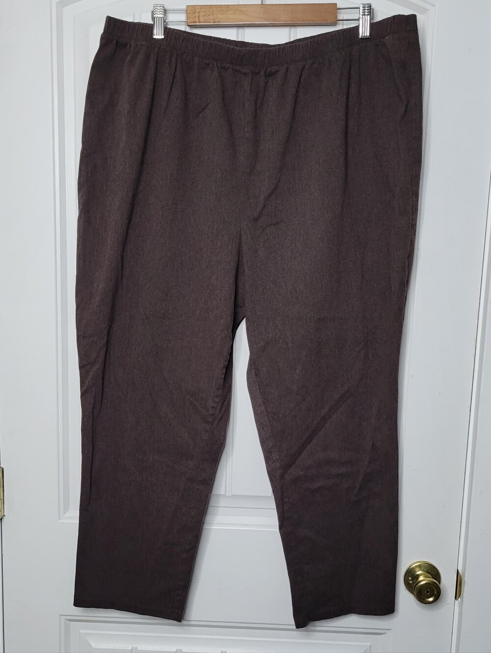 Catherines Dark Brown Straight-Leg Chinos